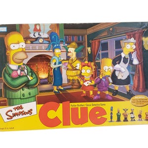 The Simpsons Clue Game from Parker Brothers Classic Detective Game 2002
