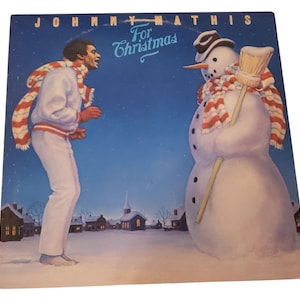 Johnny Mathis - For Christmas Record Vinyl LP 1984 Columbia Records