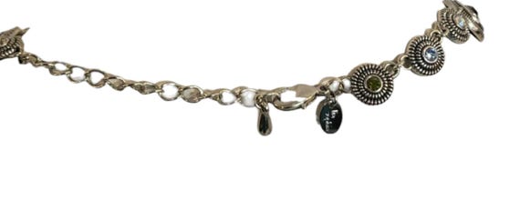 Lia Sofia Silver toned multi colored Rhinestones … - image 2