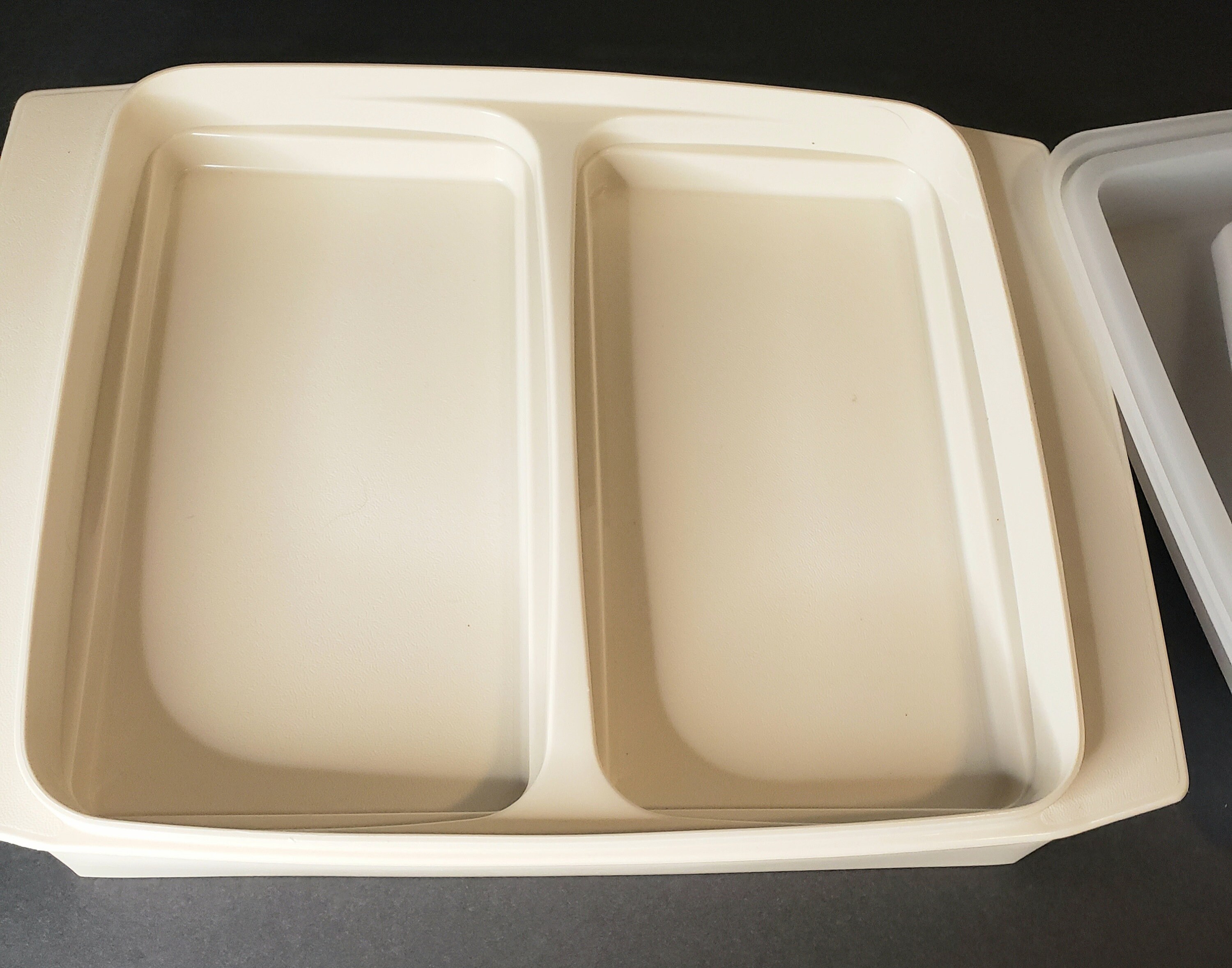 Vintage Tupperware Deviled Egg Serving Tray Covered Storage Container