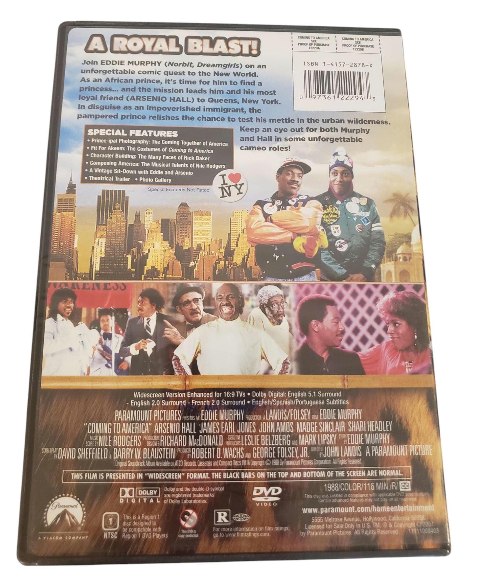 Coming to America Eddie Murphy DVD Special Collector's Edition New