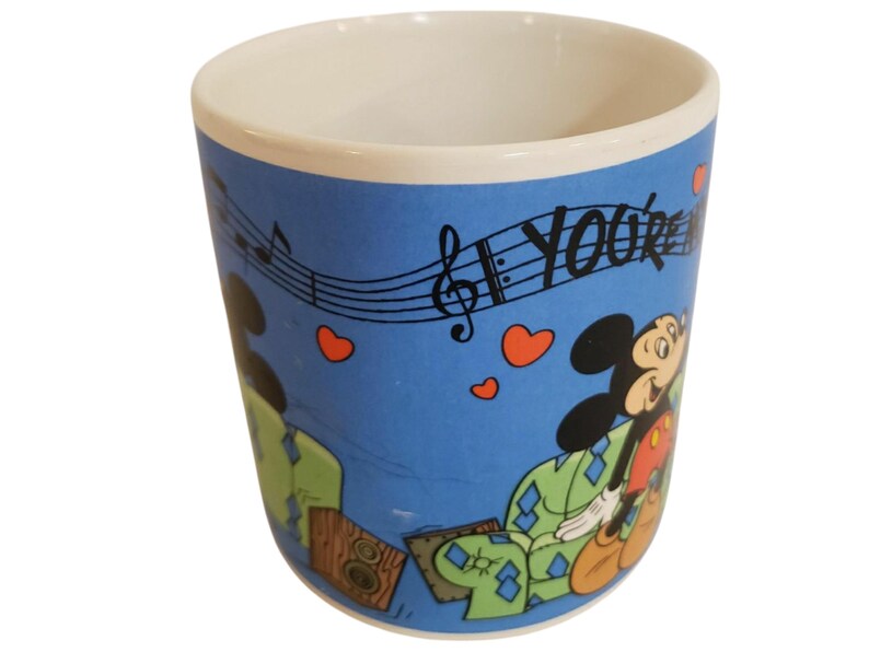 Vintage Applause Walt Disney Becher, Mickey und Minnie Mouse Teetasse Bild 2
