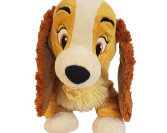 Peluche vintage Walt Disney Lady Dog di Lilli e il Vagabondo