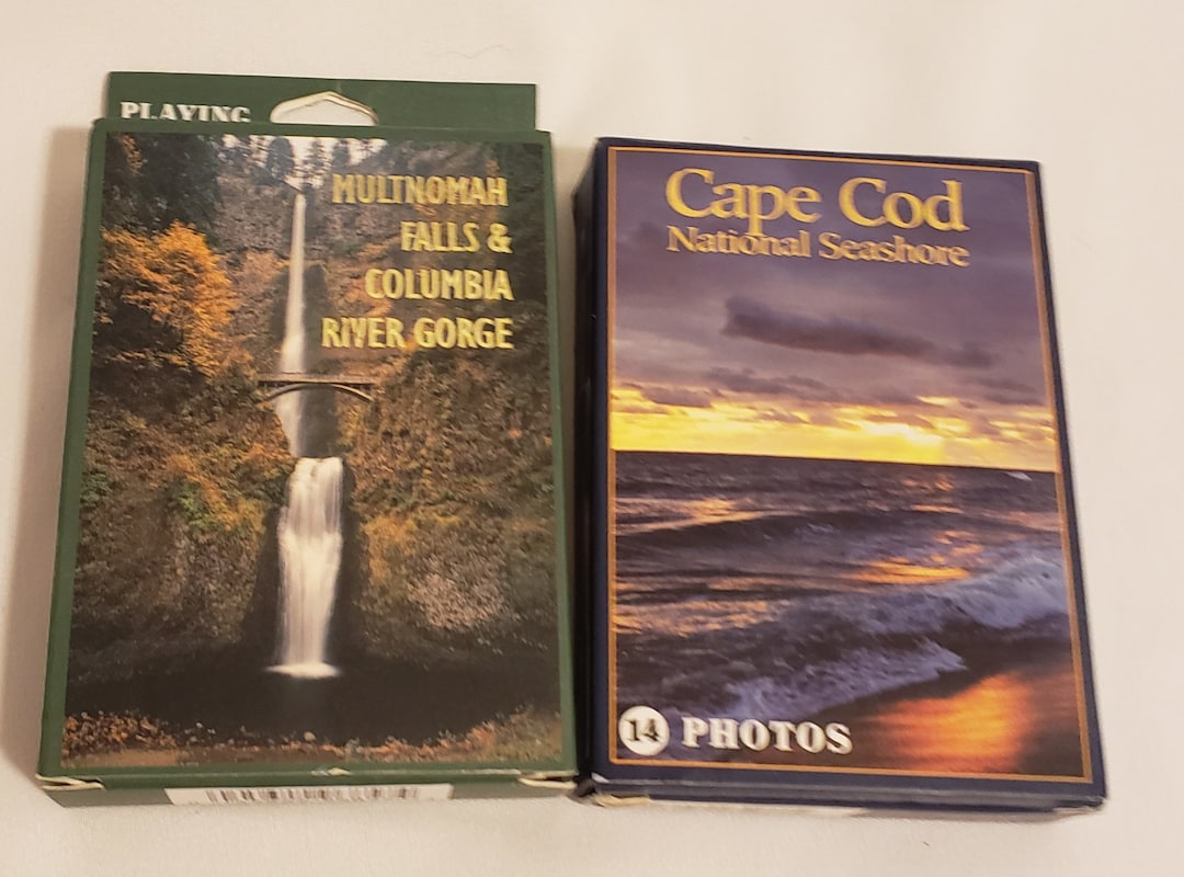 Two Decks of Souvenir Playing Cards Cape Cod National Etsy