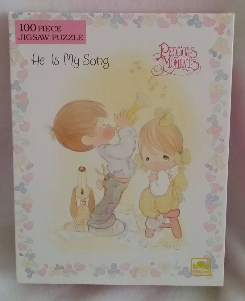Vintage Precious Moments 100 Piece Puzzle He is my Song 1993 ~ New Sealed in Box