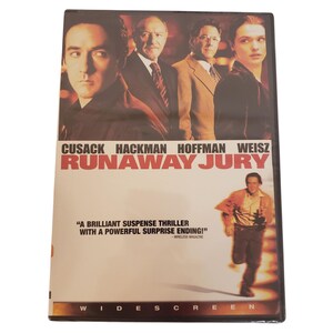 Runaway Jury DVD 2003 Movie starring Dustin Hoffman Gene Hackman John Cusack New Sealed