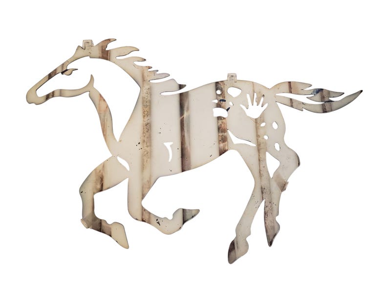 Stamped Metal Running Horses Metal Running Horse Equestrian Cut Out Wall Art - Etsy