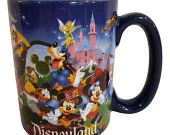 Disney Parks Disneyland Micky Maus Kaffee Tee Becher Tasse Blau Rot Gelb Schwarz