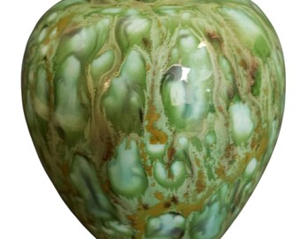 薄い緑色の陶器 花瓶セット 薄い緑色の陶器 花瓶セット たち吉・鶴首花瓶・花器・一輪挿し・No