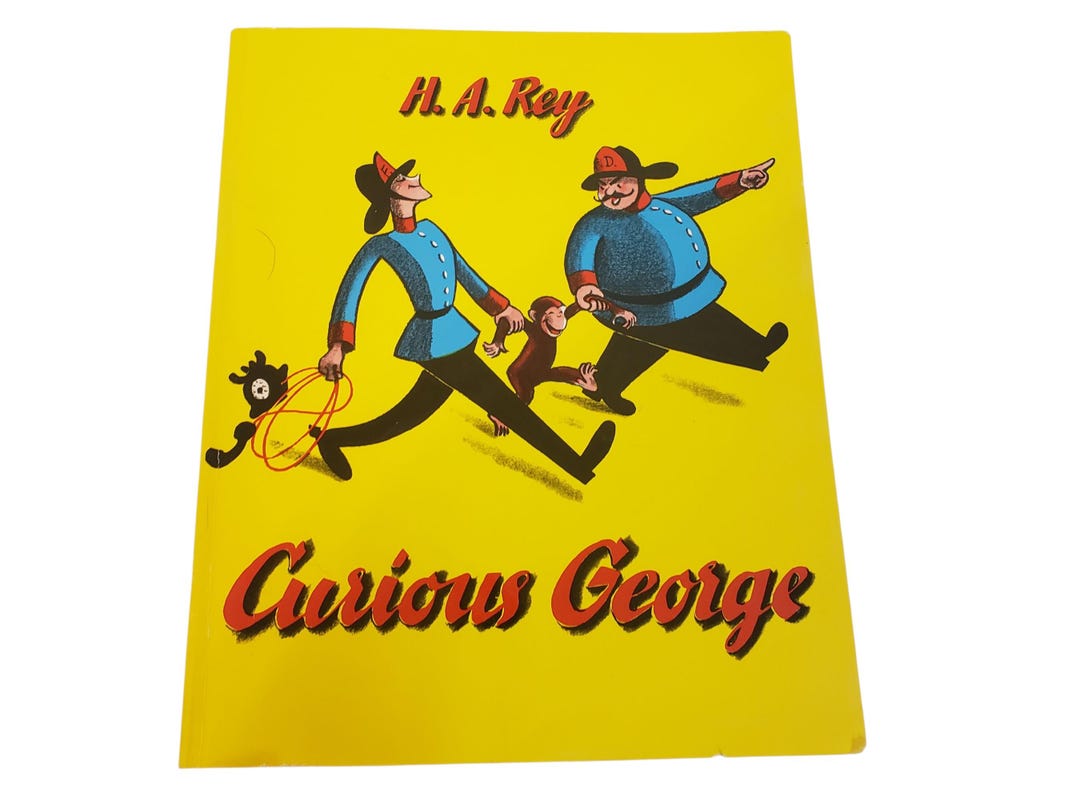 Curious George by H.A. Rey 1993 Paperback Children's Book - Etsy