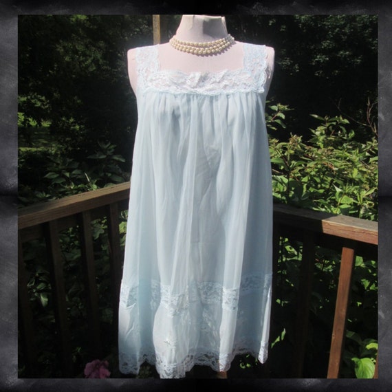 layered chiffon nightgown