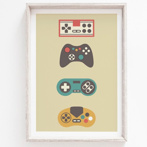 Printable Wall Art Gaming Print Wall Art Prints Retro - Etsy