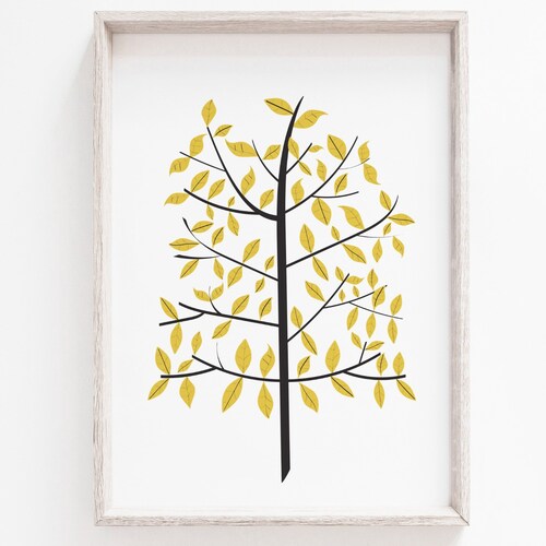Printable Wall Art Tree Print Printable Art Tree | Etsy