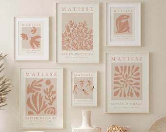 Matisse Prints, Set of Prints, Orange Print, Wall Art Print, Orange Printable, Matisse Print Set, Printable Set, Printable, Instant Download