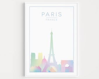 Paris Print, Paris Poster, Landscape Print, Paris, Printable, Printable Wall Art, Art Print, Wall Art, Print, Paris Printable, Paris Gift