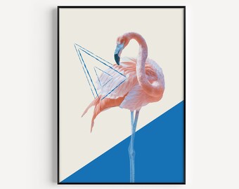 Flamingo, Printable Art, Flamingo Print, Wall Art, Flamingo Wall Art, Wall Art Prints, Art, Printables, Minimalist Print, Scandinavian Print