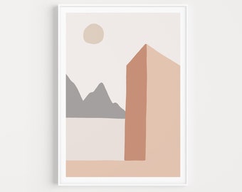 Neutral Print, Boho Print, Wall Art Print, Beige Print, Boho Wall Art, Beige Wall Art, Boho Printable, Neutral, Wall Art, Minimalist Print