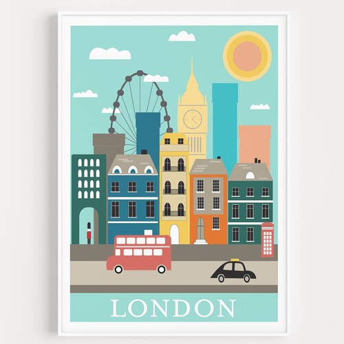 Printable Wall Art Printable London Print London Poster Etsy