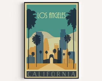 Printable Wall Art, Los Angeles Poster, Los Angeles Print, Los Angeles Art, Instant Download, Travel Print, Travel Poster, Modern Print
