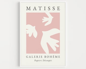 Printable Wall Art, Pink Wall Art, Bird Print, Wall Art Print, Matisse Print, Henri Matisse Print, Bird Wall Art, Pink Print, Matisse Bird