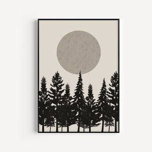 Tree Print Tree Wall Art Tree Printable Printable Wall Art - Etsy