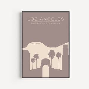 Los Angeles Printable, Printable Art, Los Angeles Print, Los Angeles ...