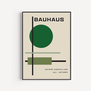 Green Printable, Bauhaus Print, Green Wall Art, Print, Circle Print, Wall Art Print, Green, Bauhaus Printable, Green Print, Boho Wall Art