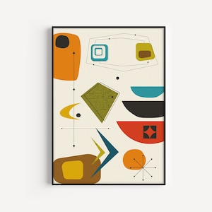Mid Century Modern, Printable Wall Art, Mid Century Print, Printable Art, Instant Download, Printable, Mid Century Wall Art, Wall Art Print