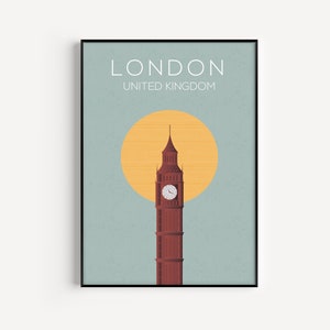 London Print, London Poster, Printable Wall Art, Printable, London Printable, London Wall Art, Instant Download, Big Ben Printable, London