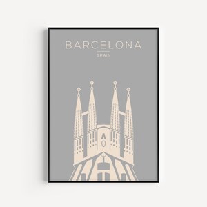 Barcelona Print, Spain Print, Wall Art, Printable, Travel Print, Art Print, Barcelona Printable, Travel Poster, Barcelona Gift, Spain Poster