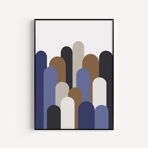 Blue Printable, Blue Wall Art, Downloadable Prints, Blue Decor, Wall Art Prints, Art Prints Download, Blue Abstract Art, Print Download