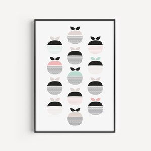 Printable Wall Art, Scandinavian Wall Art, Apple Wall Art, Wall Art Print, Apple Print, Scandinavian, Printable, Modern, Instant Download