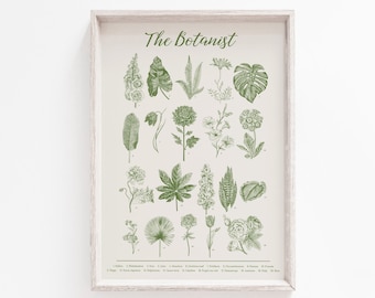 Botanical Print, Green Print, Green Wall Art, Printable Art, Botanical Printable, Printables, Wall Art Print, Botanical Wall Art, Art Print