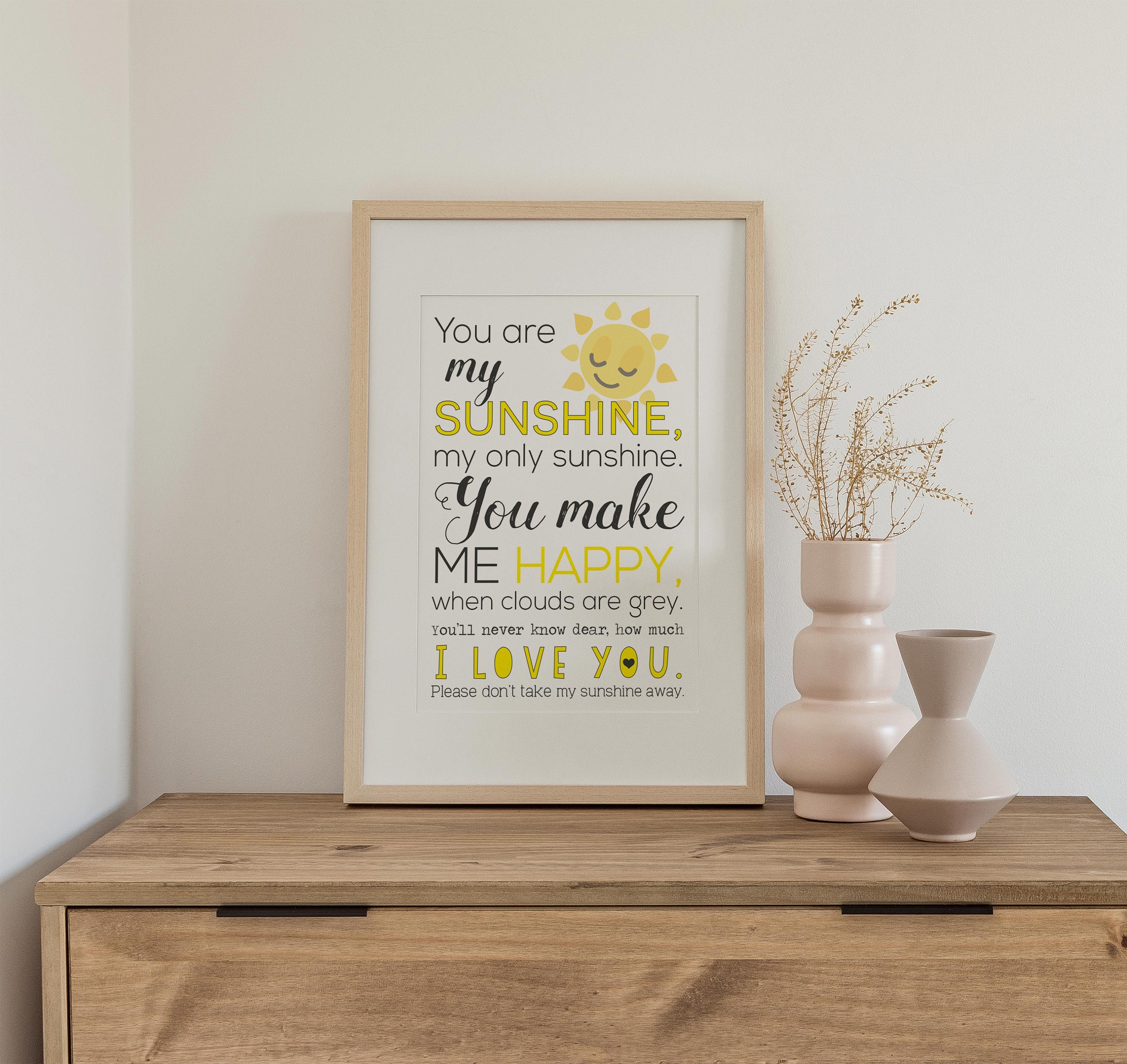 Printable Quote Wall Art Quote Prints You Are My Sunshine - Etsy