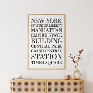 Printable Wall Art, Wall Art Prints, New York Wall Art, New York Print, Instant Download, Minimalist Print, Modern Art, Wall Art, Prints image 5