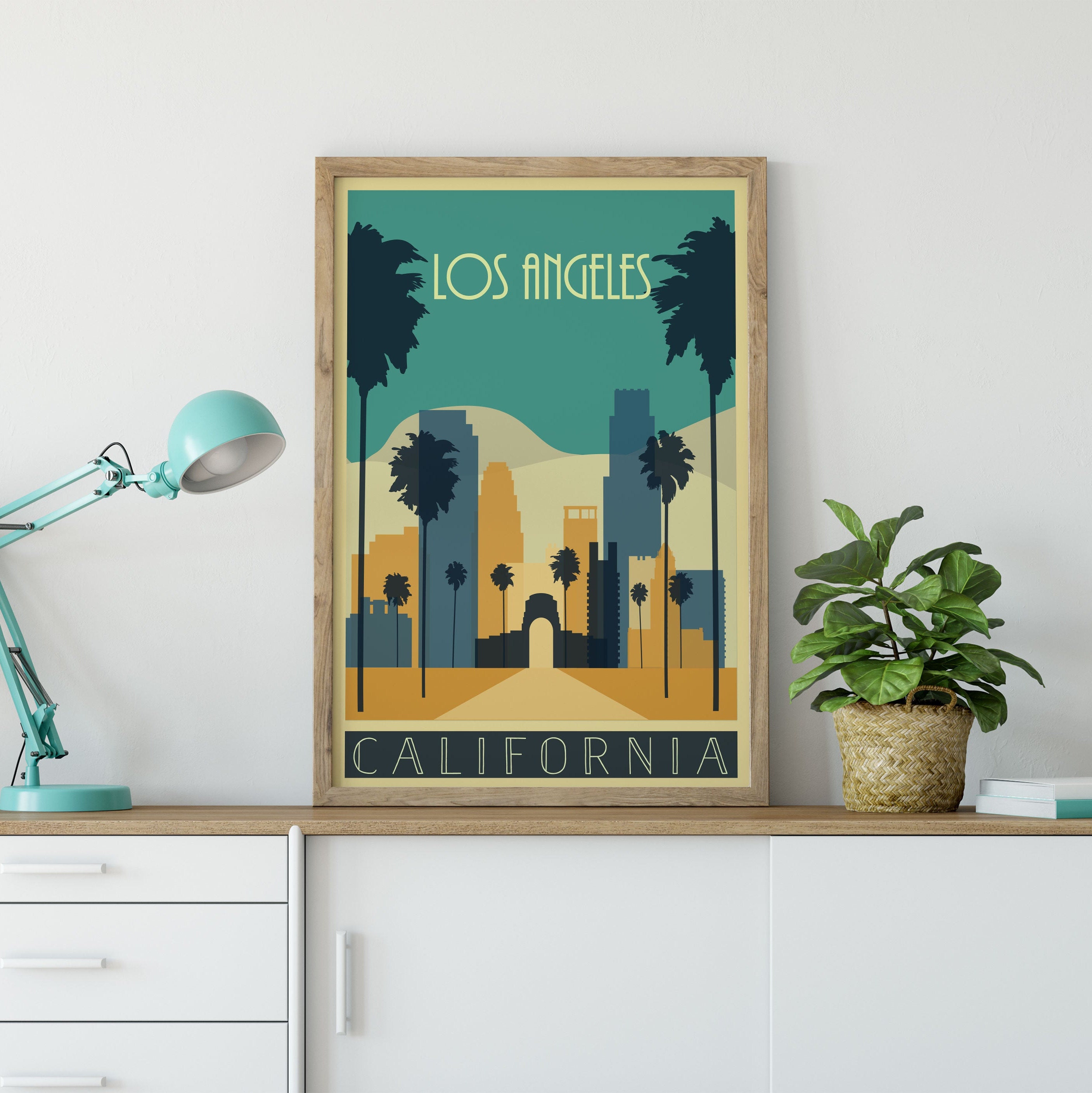 Printable Wall Art Los Angeles Poster Los Angeles Print Los Etsy