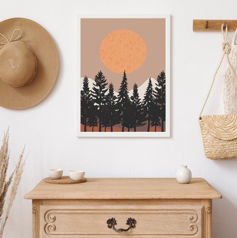 Tree Print Tree Wall Art Tree Printable Printable Wall Art - Etsy
