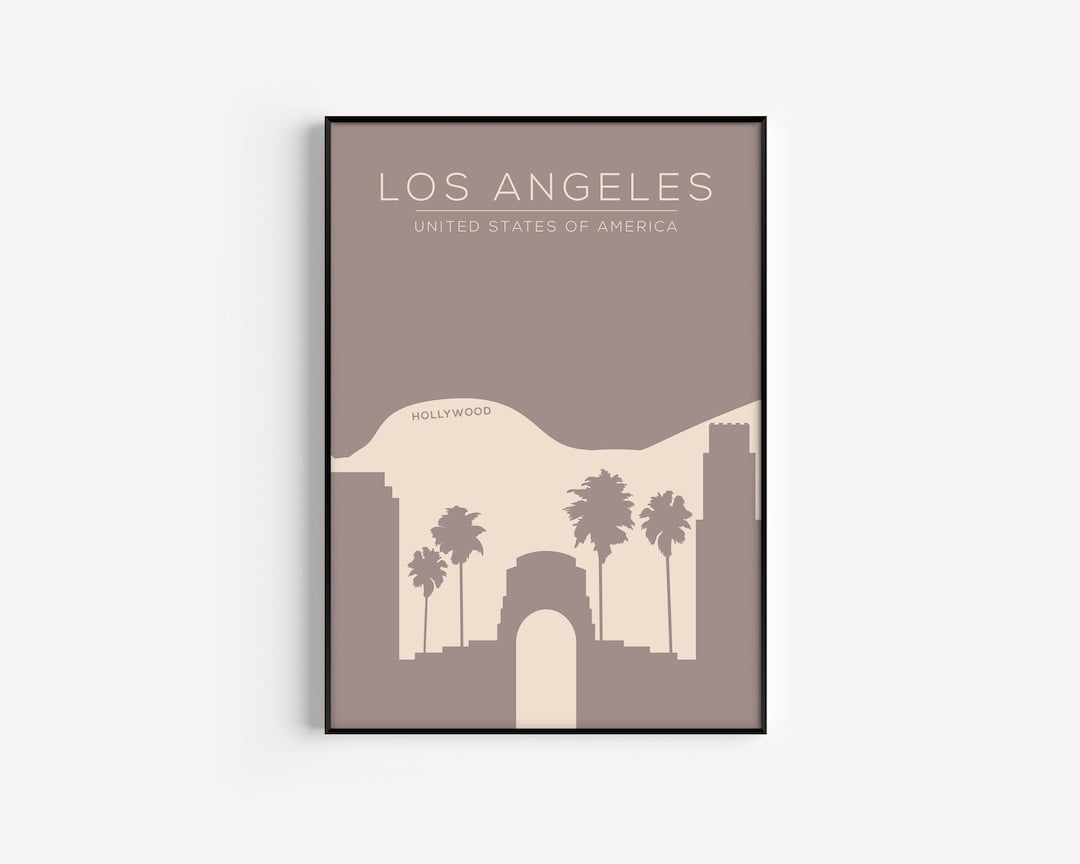Los Angeles Printable, Printable Art, Los Angeles Print, Los Angeles ...