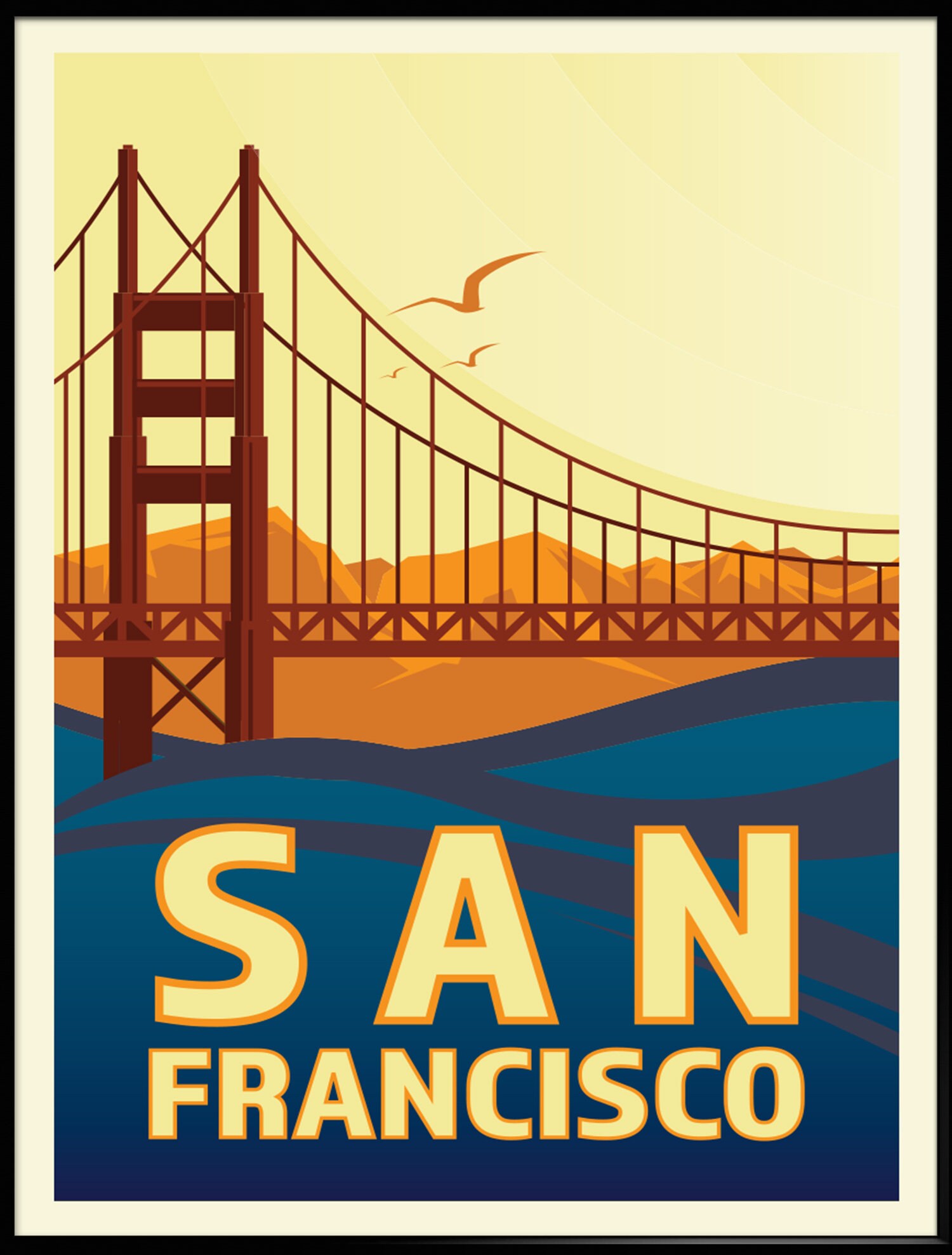 San Francisco Print San Francisco Poster San Francisco Etsy