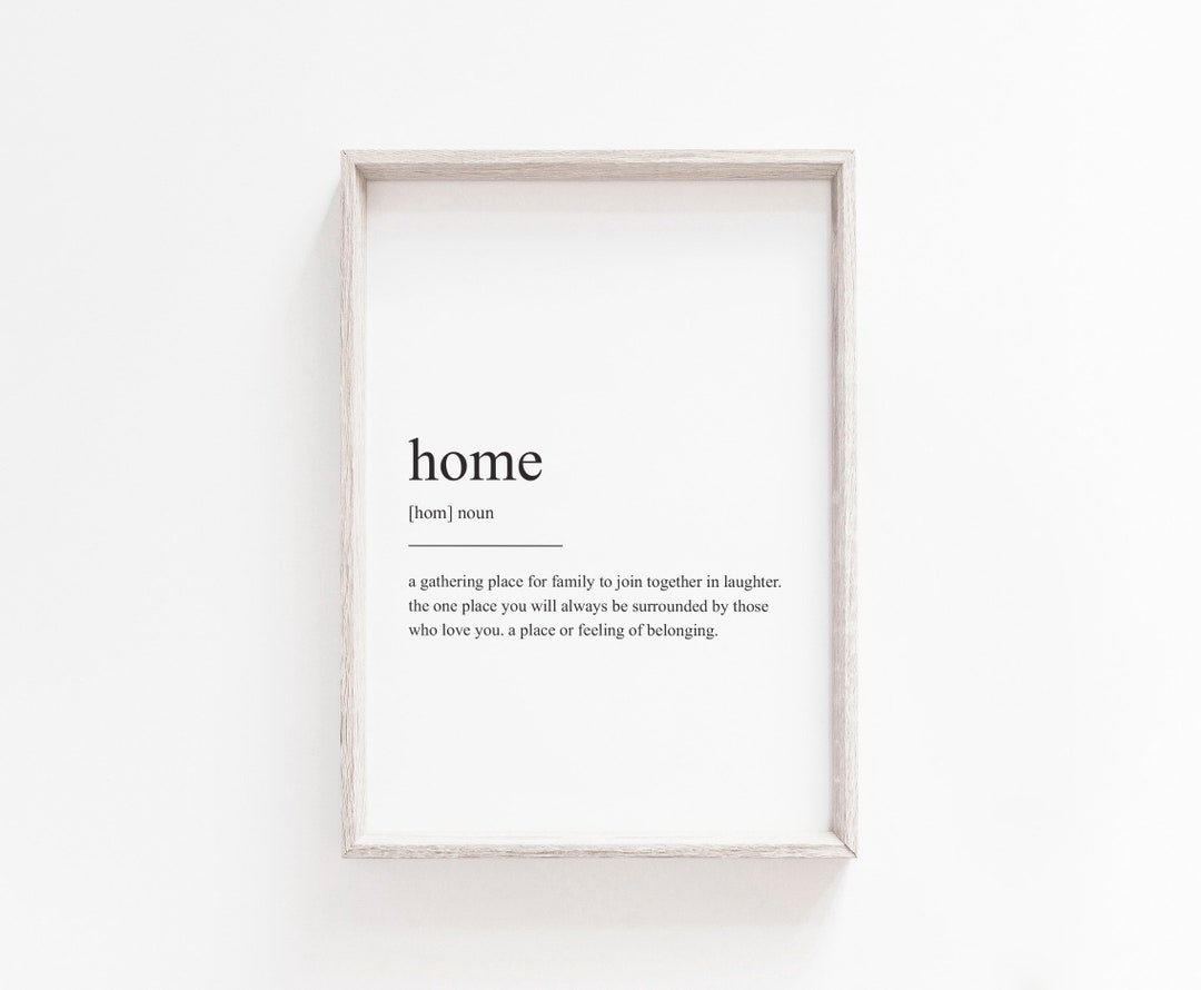 Printable Art, Home Definition Print, Wall Art Prints, Instant Download ...