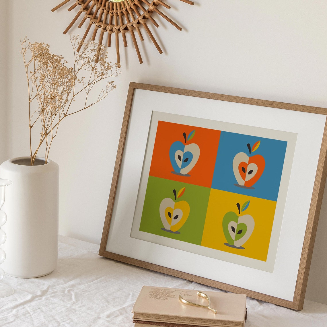 Wall Art Printable Art Apple Wall Art Fruit Printable Etsy