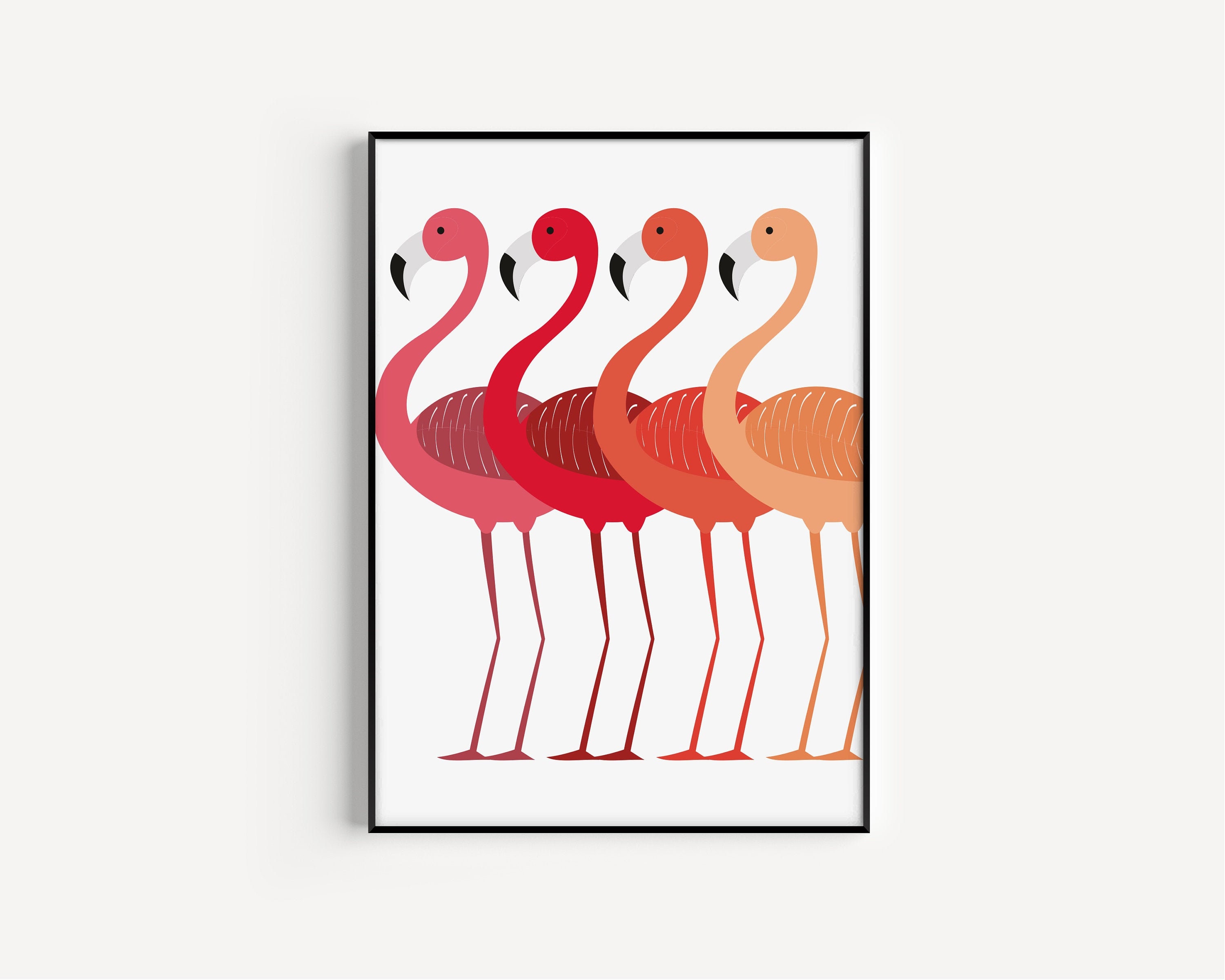 Flamingo Print Flamingo Printable Pink Printable Flamingo - Etsy