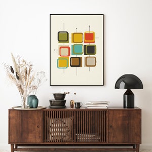 Mid Century Print, Printable Wall Art, Mid Century Modern, Retro, Printable Art, Instant Download, Printable, Mid Century, Wall Art Print image 2