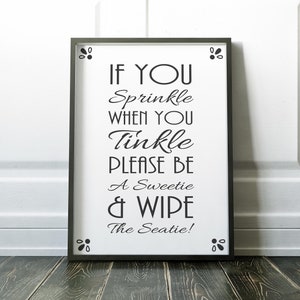 Printable Wall Art, Printable Quote, Bathroom Wall Art, Printable ...