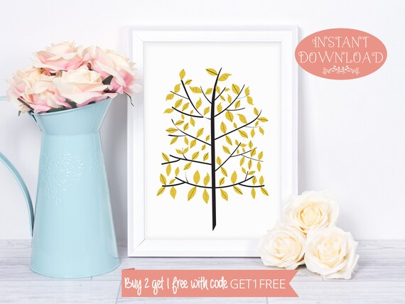Printable Wall Art Wall Art Prints Tree Wall Art Tree | Etsy