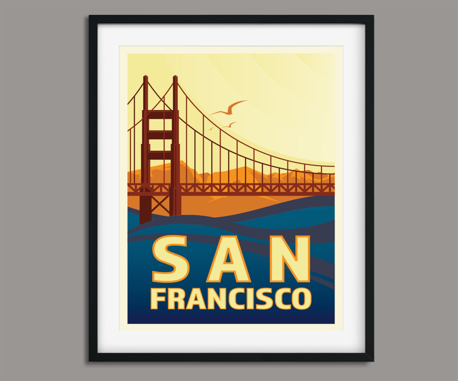 San Francisco Print San Francisco Poster San Francisco Etsy