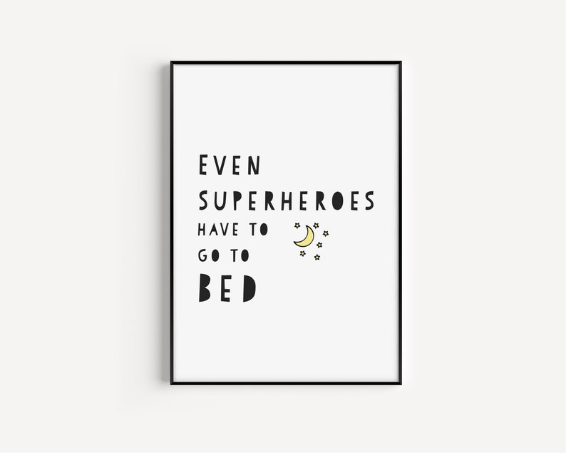 Arte de pared para habitación de bebé, arte de pared de superhéroes, imprimible para habitación de bebé, guardería de superhéroes, arte de pared para habitación de niño, descarga instantánea, arte de pared imprimible, impresiones imagen 1