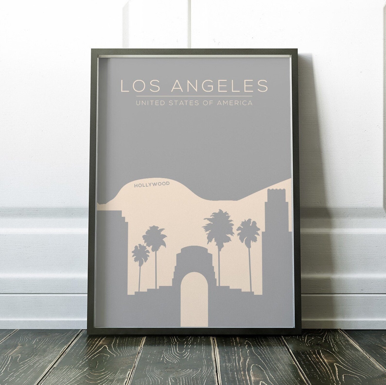 Printable Wall Art Wall Art Los Angeles Print Los Angeles Etsy