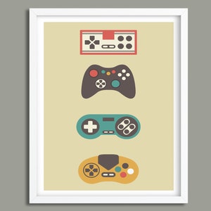 Printable Wall Art, Gaming Print, Wall Art Prints, Retro Print ...
