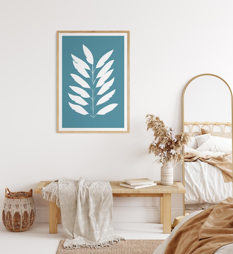 Printable Art Blue Wall Art Printables Wall Art Print | Etsy